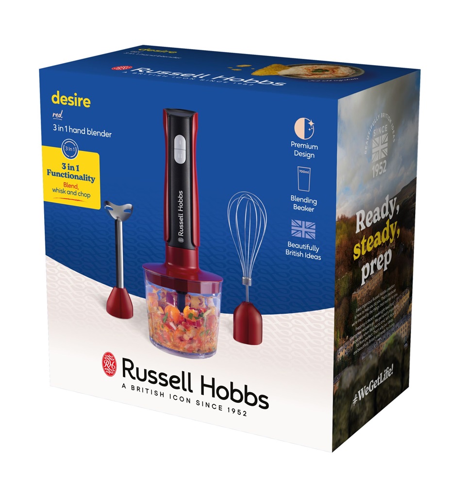Russell Hobbs 27140-56/RH Desire Red 3 in 1 botmixer