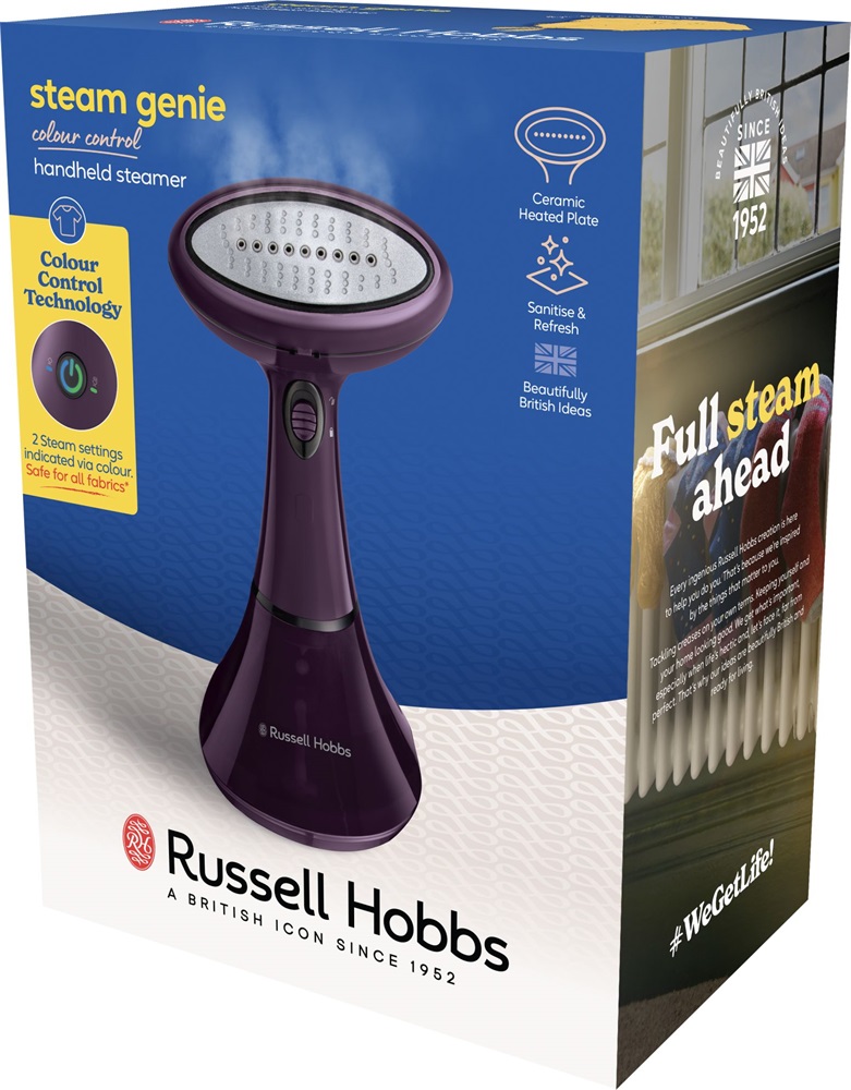 Russell Hobbs 27410-56/RH Steam Genie Colour Control lila kézi ruhagőzölő