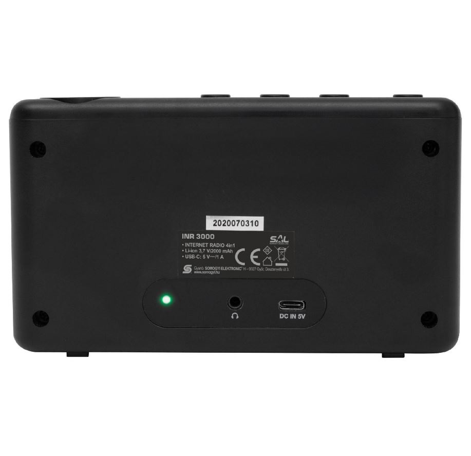 SAL INR 3000 4in1 hordozható internet rádió