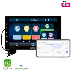 SAL VB X1000 9" USB/microSD/Bluetooth/AUX/AM/FM smart autóhifi fejegység