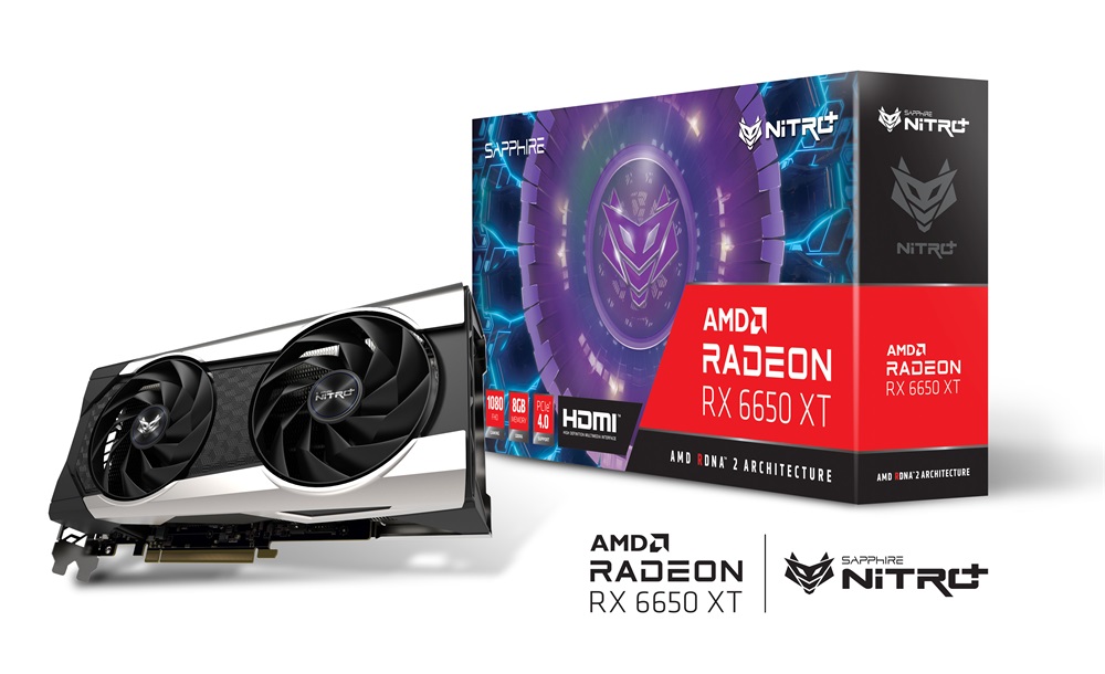 SAPPHIRE NITRO+ RX 6650 XT GAMING OC AMD 8GB GDDR6 128bit PCIe videokártya