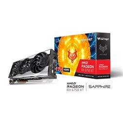 SAPPHIRE NITRO+ RX 6750 XT GAMING OC AMD 12GB GDDR6 192bit PCIe videokártya