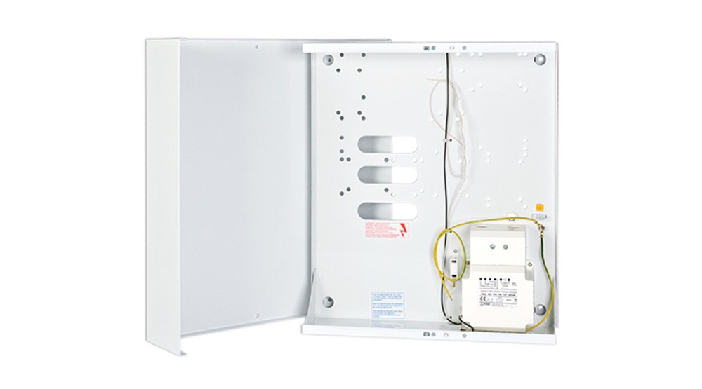 SATEL OMI4 INTEGRA Plus központokhoz/230V/20 Vac/75VA/50Hz/GRADE 3/fém központ doboz
