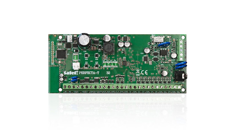 SATEL PERFECTA-T32 vezetékes telefonvonal/csatlakozóval/8-32 zónáig bővíthető/riasztóközpont panel