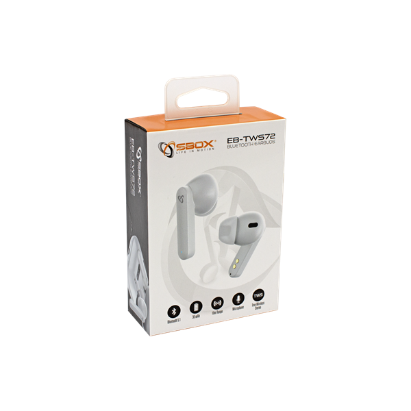 SBOX EB-TWS72 True Wireless Bluetooth fehér fülhallgató