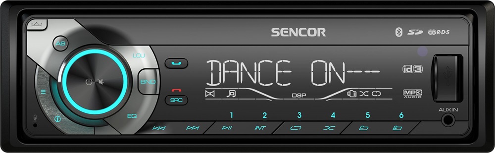 SENCOR SCT 5051BMR Bluetooth/USB/SD/MP3 autóhifi fejegység