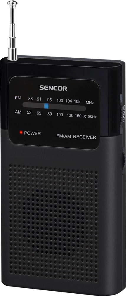 SENCOR SRD 1100B fekete zsebrádió