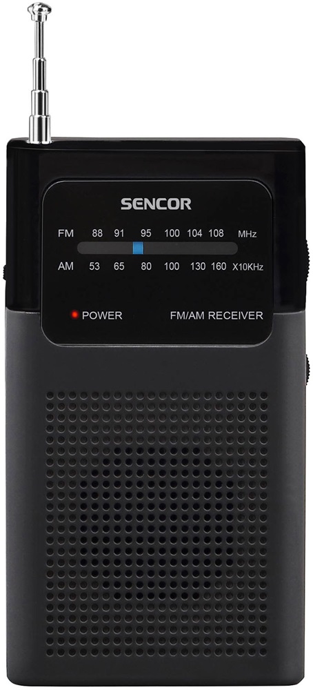 SENCOR SRD 1100B fekete zsebrádió
