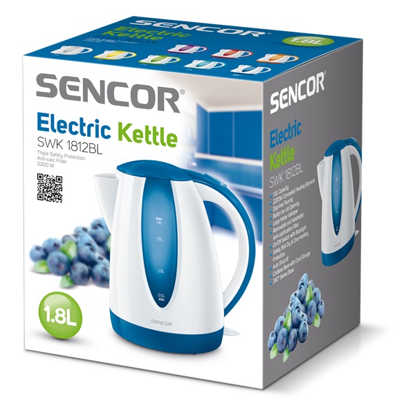 Sencor SWK 1812Bl 1,8L-es vízzforraló