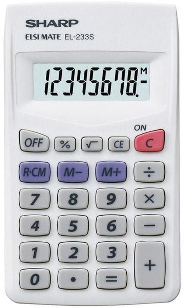 Sharp EL233S alapműveletes zsebszámológép