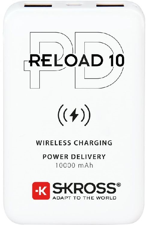 SKROSS Reload10 10000mAh USB/ wireless töltéssel power bank