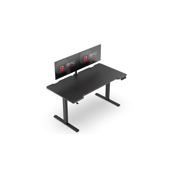 SPC Gear GD700E fekete motorosan állítható gamer asztal