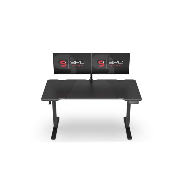 SPC Gear GD700E fekete motorosan állítható gamer asztal