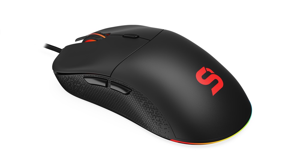 SPC Gear GEM Plus fekete gamer egér
