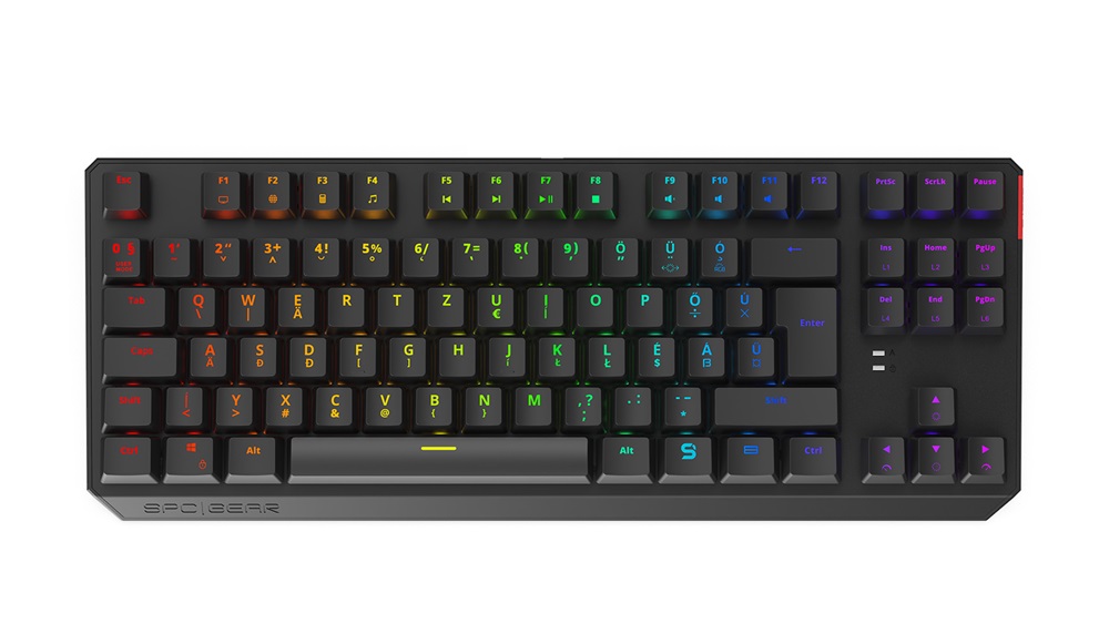 SPC Gear GK630K HU Tournament (Kailh Brown) RGB mechanikus gamer billentyűzet