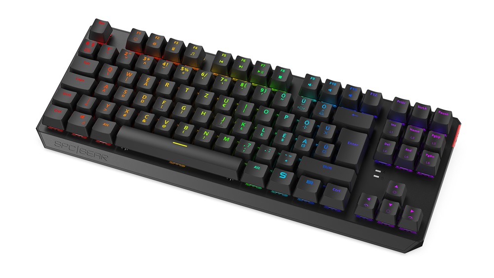 SPC Gear GK630K HU Tournament (Kailh Red) RGB mechanikus gamer billentyűzet