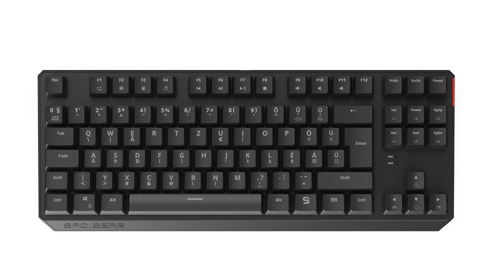 SPC Gear GK630K HU Tournament (Kailh Red) RGB mechanikus gamer billentyűzet