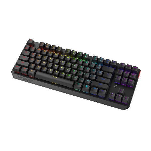 SPC Gear GK630K US Tournament (Kailh Blue) RGB mechanikus gamer billentyűzet