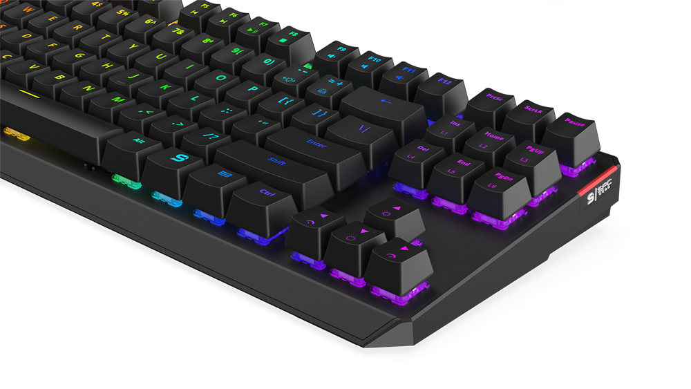 SPC Gear GK630K US Tournament (Kailh Blue) RGB mechanikus gamer billentyűzet