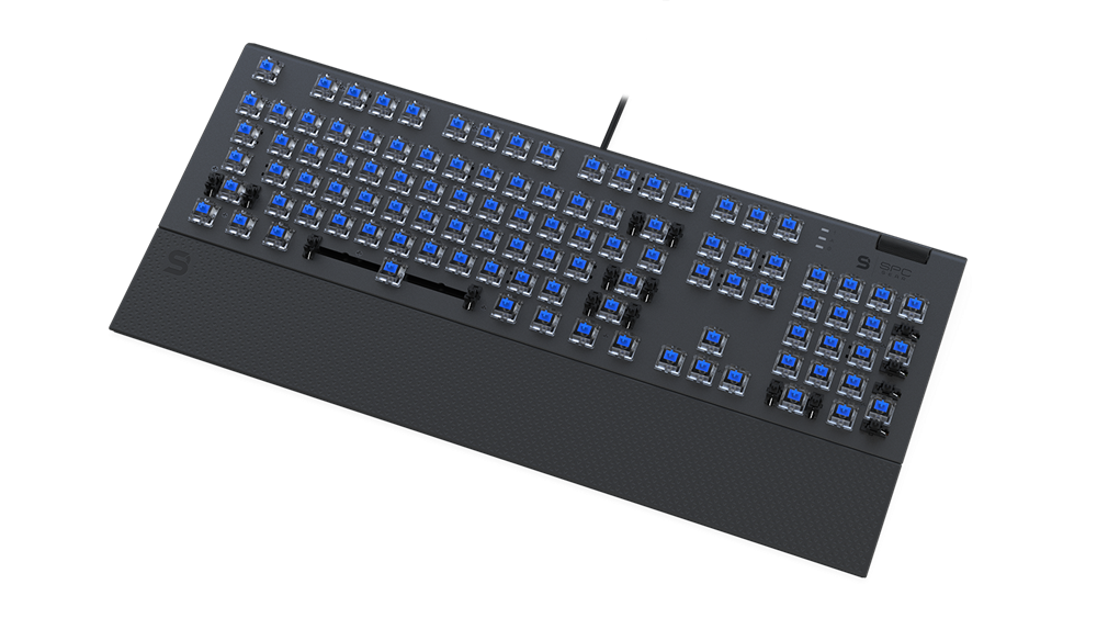 SPC Gear GK650K US Omnis (Kailh Blue) RGB mechanikus gamer billentyűzet