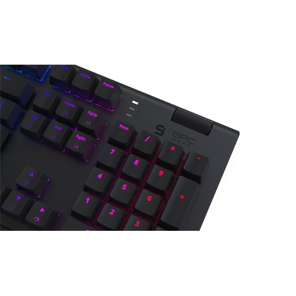 SPC Gear GK650K US Omnis (Kailh Blue) RGB mechanikus gamer billentyűzet