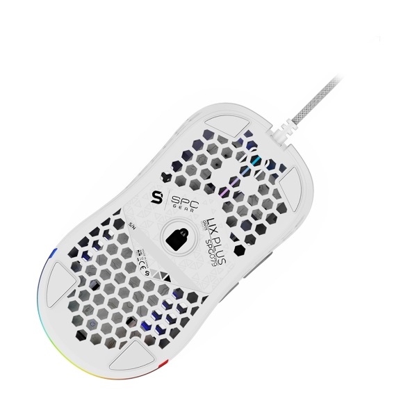 SPC Gear LIX Plus Onyx fehér gamer egér