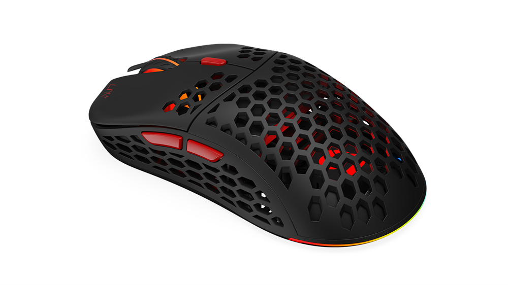 SPC Gear LIX Plus Wireless fekete vezeték nélküli gamer egér