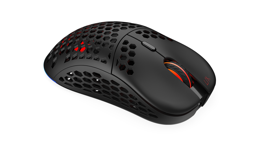 SPC Gear LIX Wireless fekete vezeték nélküli gamer egér