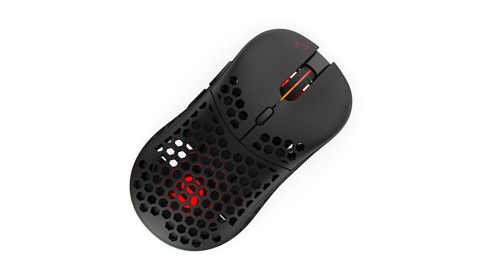 SPC Gear LIX Wireless fekete vezeték nélküli gamer egér
