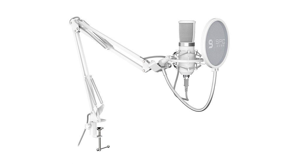 SPC Gear SM950 Onyx White streaming mikrofon