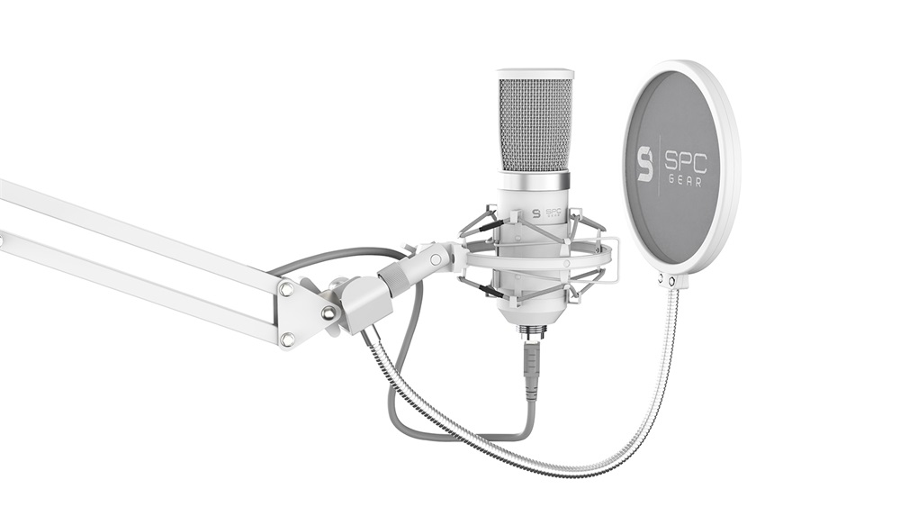 SPC Gear SM950 Onyx White streaming mikrofon