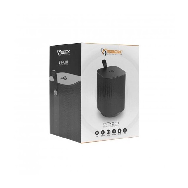SPK SBOX BT-801 Bluetooth hangszóró 8W - fekete
