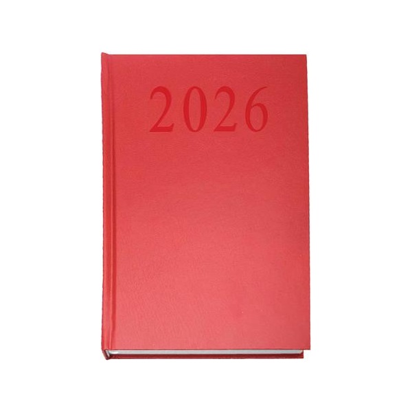 2026 A5 napi beosztású bordó határidőnapló