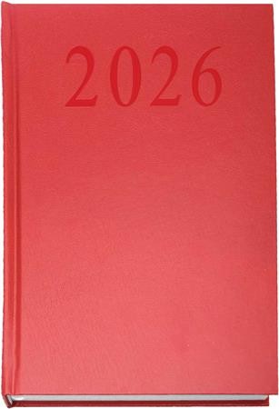 2026 A5 napi beosztású bordó határidőnapló