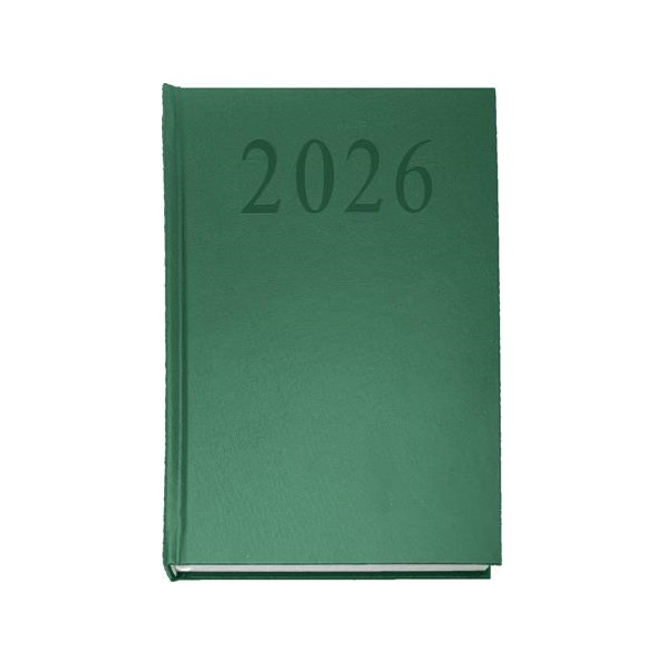 2026 A5 napi beosztású zöld határidőnapló