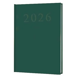 2026 A5 napi beosztású zöld határidőnapló