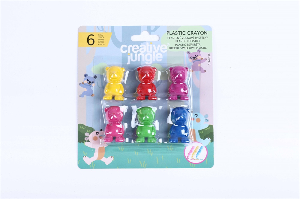 Sakota Creative Jungle Maci 6 db-os plasztik zsírkréta készlet