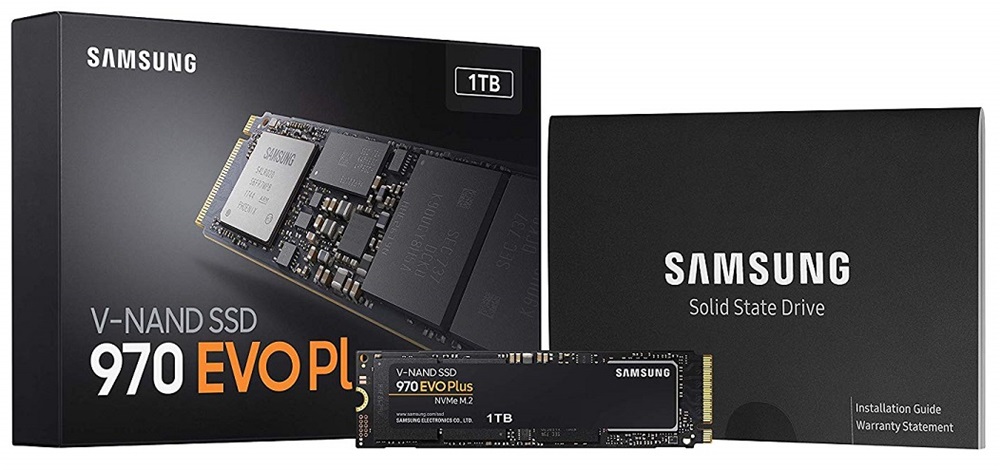 Samsung 1000GB NVMe 1.3 M.2 2280 970 EVO Plus (MZ-V7S1T0BW) SSD