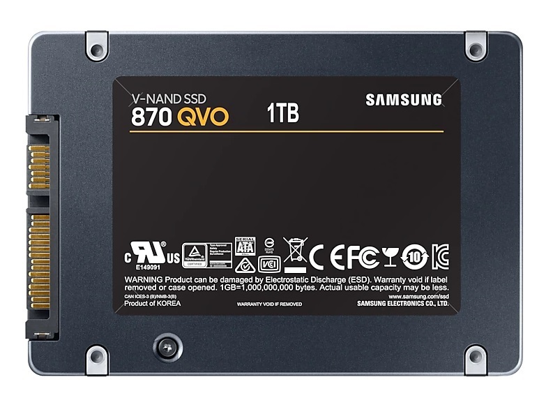 Samsung 1000GB SATA3 2,5" 870 QVO (MZ-77Q1T0BW) SSD