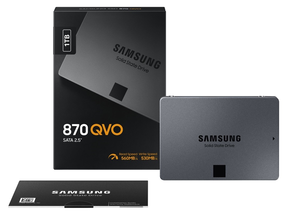 Samsung 1000GB SATA3 2,5" 870 QVO (MZ-77Q1T0BW) SSD