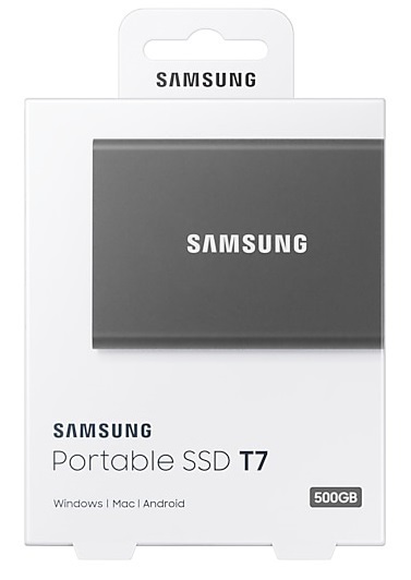 Samsung 1000GB USB 3.2 (MU-PC1T0T/WW) szürke T7 külső SSD