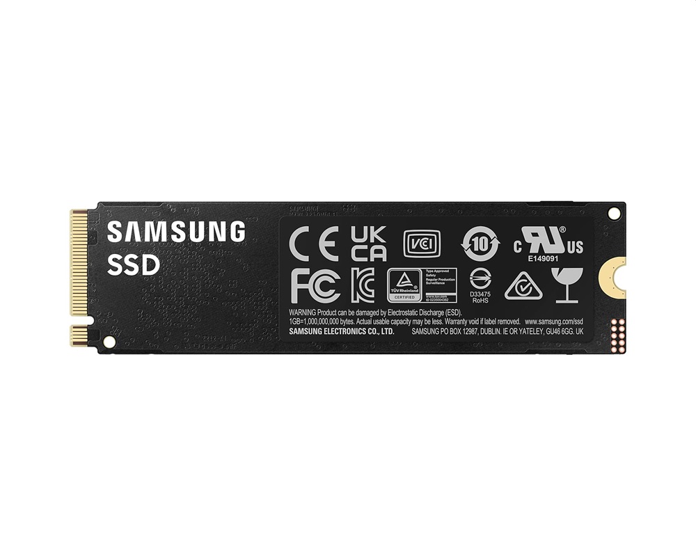Samsung 1TB M.2 NVMe 2280 990 Pro (MZ-V9P1T0BW) fekete SSD