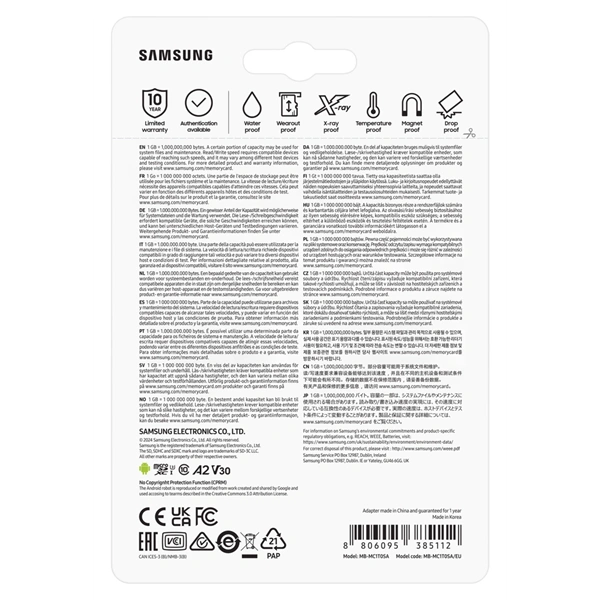 Samsung 1TB SD micro (MicroSDXC UHS-I U3) memóriakártya
