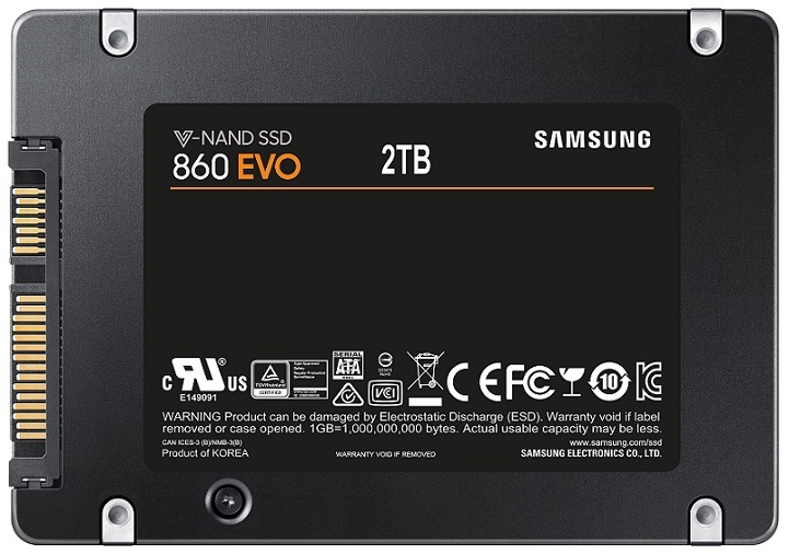 Samsung 2000GB SATA3 2,5" 860 EVO Basic (MZ-76E2T0B/EU) SSD