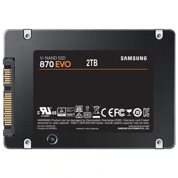 Samsung 2000GB SATA3 2,5" 870 EVO (MZ-77E2T0B/EU) SSD