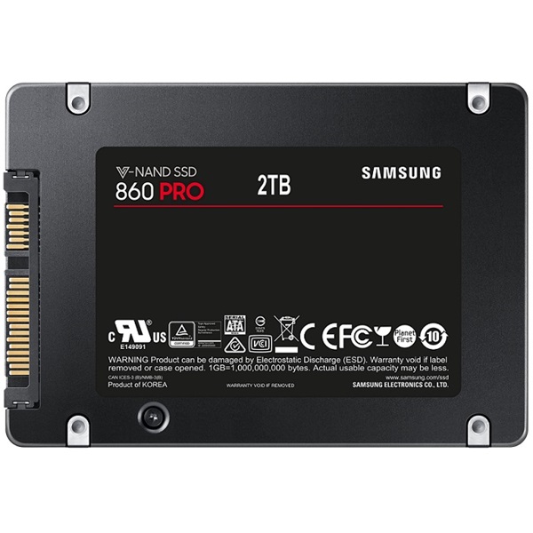 Samsung 2048GB SATA3 2.5" 860 PRO Basic (MZ-76P2T0B/EU) SSD
