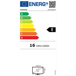 Samsung 21,5" S22F350FHR LED HDMI monitor