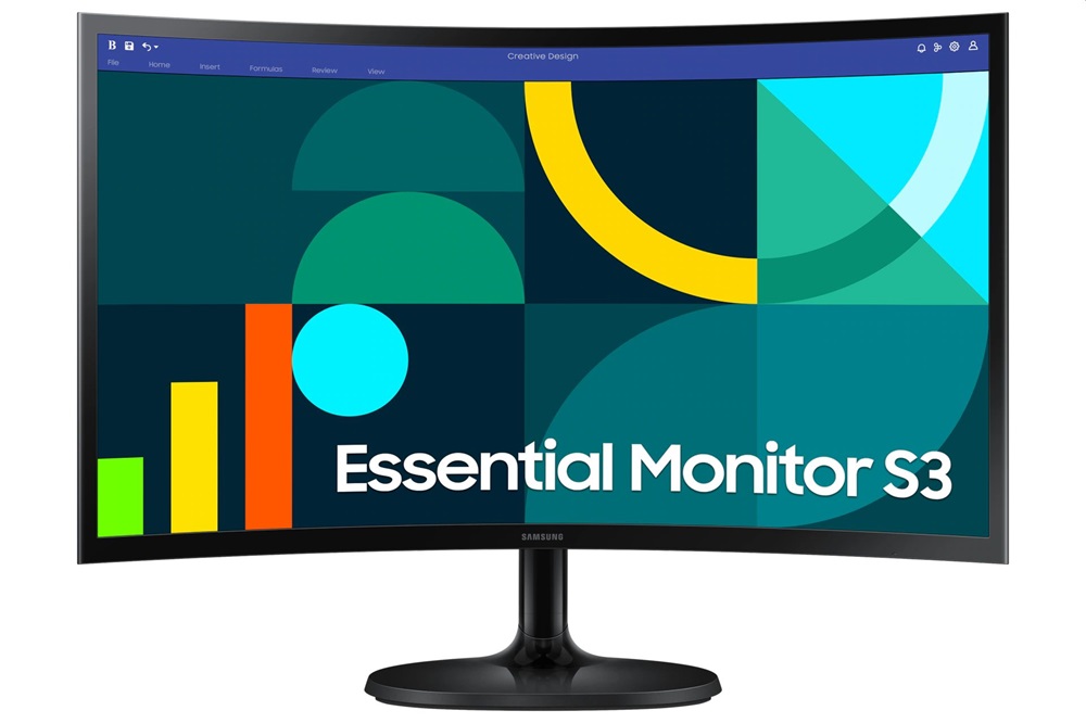 Samsung 24" LS24D360GAUXEN Essential S3 S36C FHD VA VGA/HDMI ívelt monitor