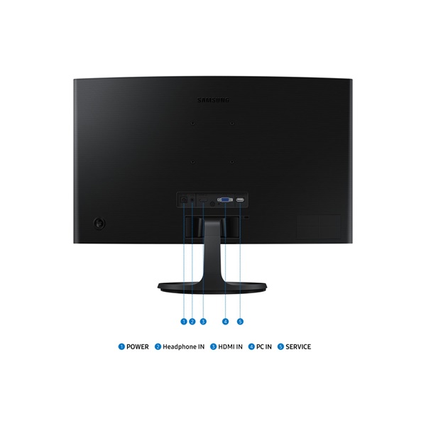 Samsung 24" LS24D360GAUXEN Essential S3 S36C FHD VA VGA/HDMI ívelt monitor (Újracsomagolt)