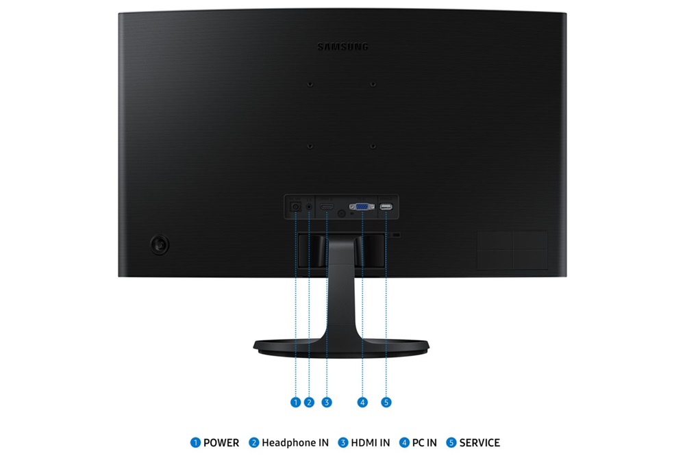 Samsung 24" LS24D360GAUXEN Essential S3 S36C FHD VA VGA/HDMI ívelt monitor (Újracsomagolt)